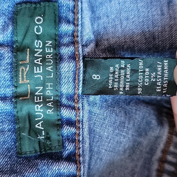 LRL Lauren Ralph Lauren Classic Straight Leg Jeans/ 8. - Picture 3 of 10